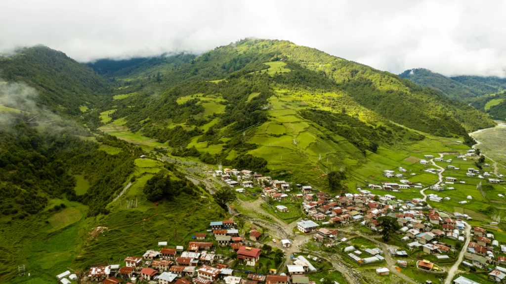 The valley of Sakteng in eastern Bhutan