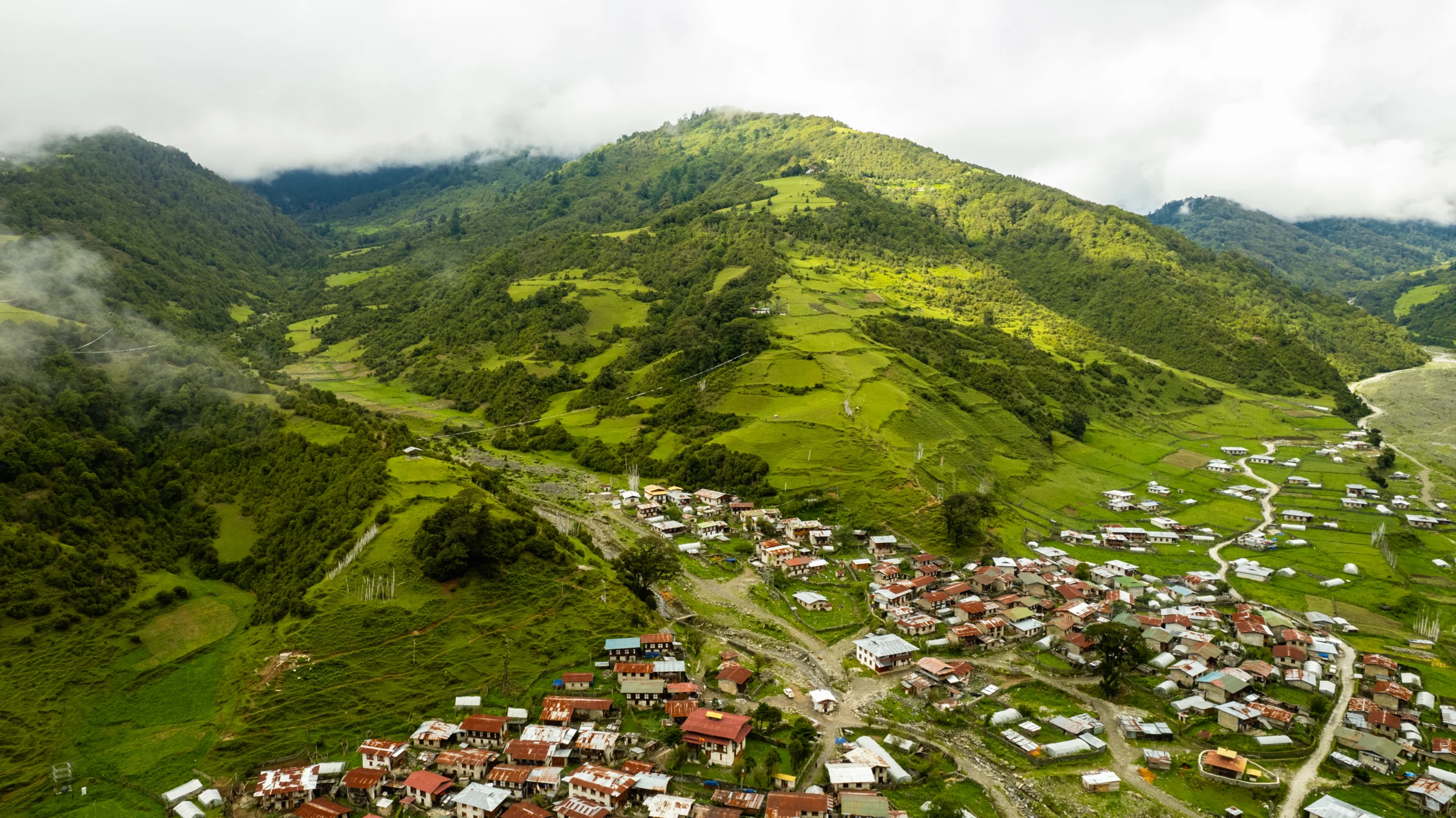 The valley of Sakteng in eastern Bhutan
